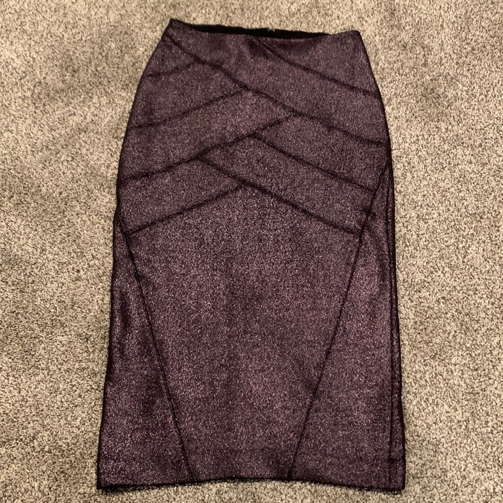 Express pencil dress skirt with hidden back zipper.